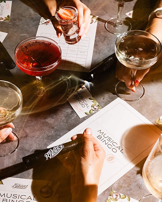 Musical Bingo prosecco and cocktails 