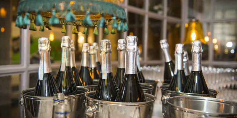 Bottles of Prosecco At The Botanist